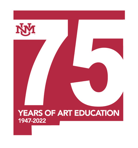 UNM 75 Years of Art Education logo