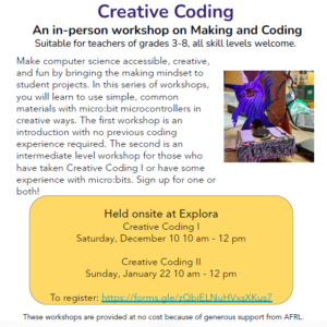 Creative coding flyer