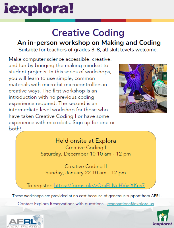 Creative coding flyer