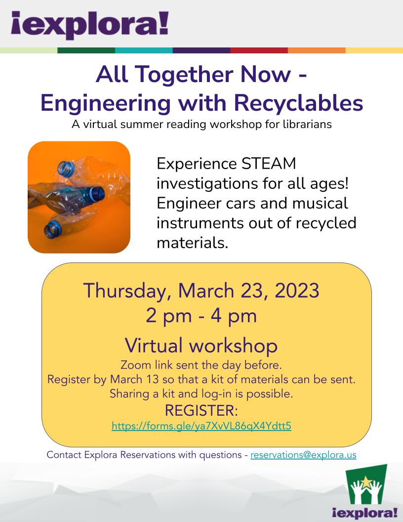 engineering teacher workshop flyer