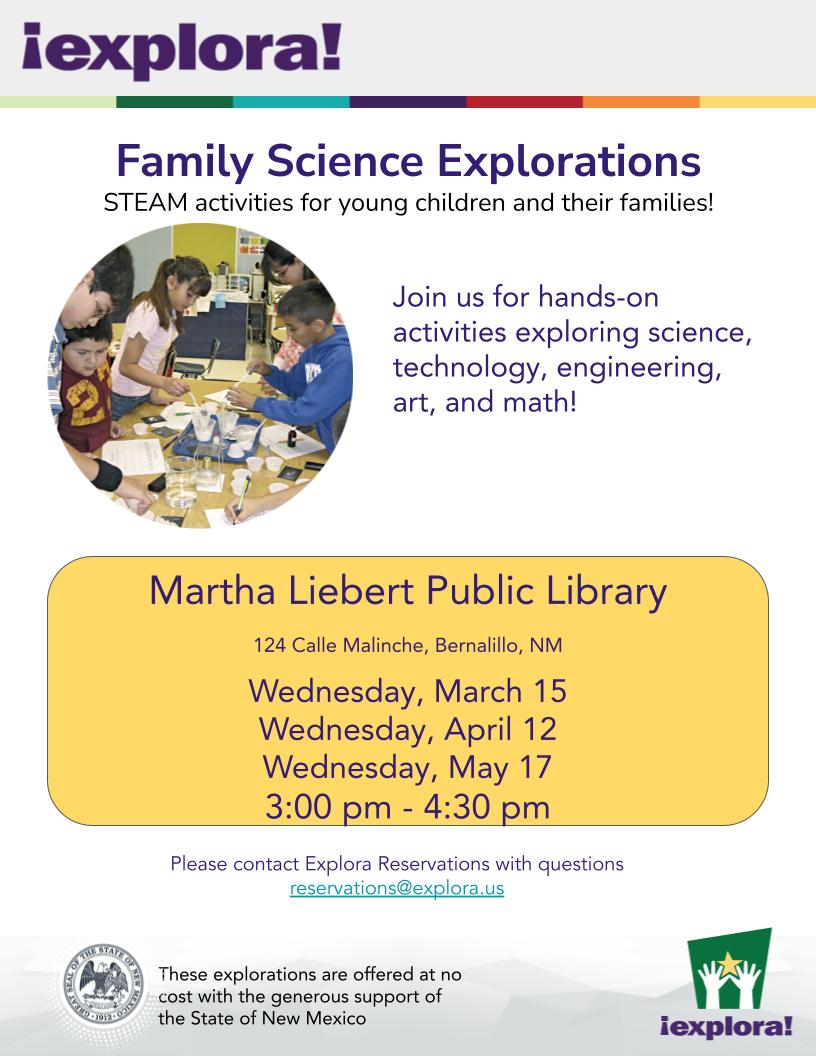 family science library flier