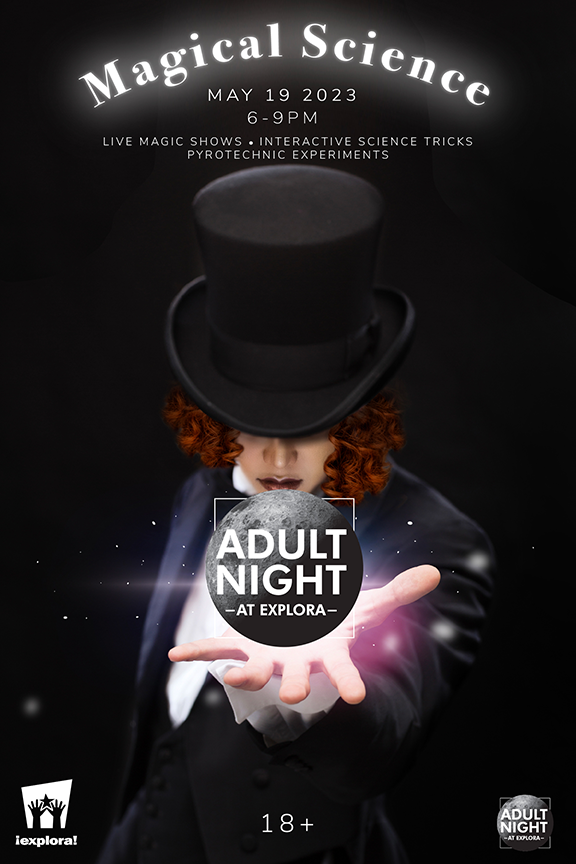 Magical Science Adult Night Flyer for Explora