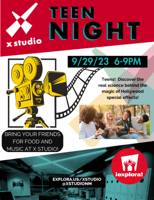 Movie Science Teen Night Flyer