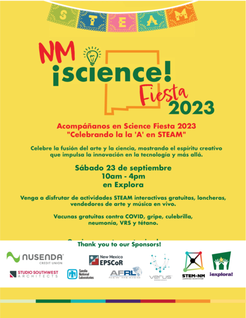 NM Science Fiesta Flyer Spanish version