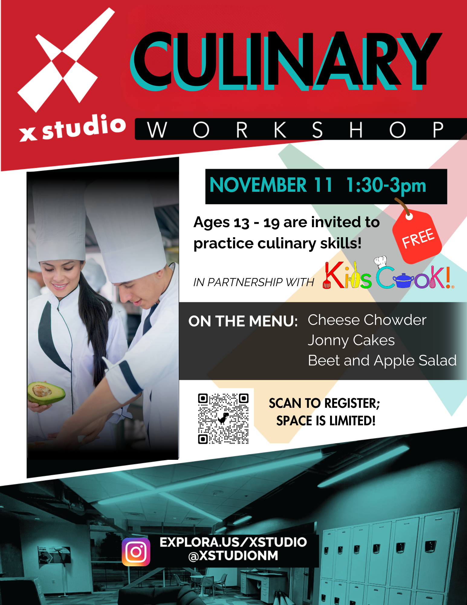 Kids Cook Culinary Workshop Flyer